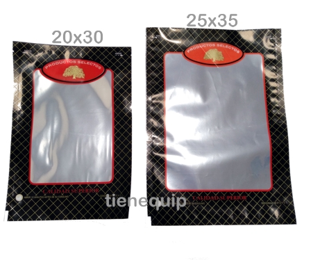 Bolsas de vacío transparentes 15X36,5 de 90 micras (100u